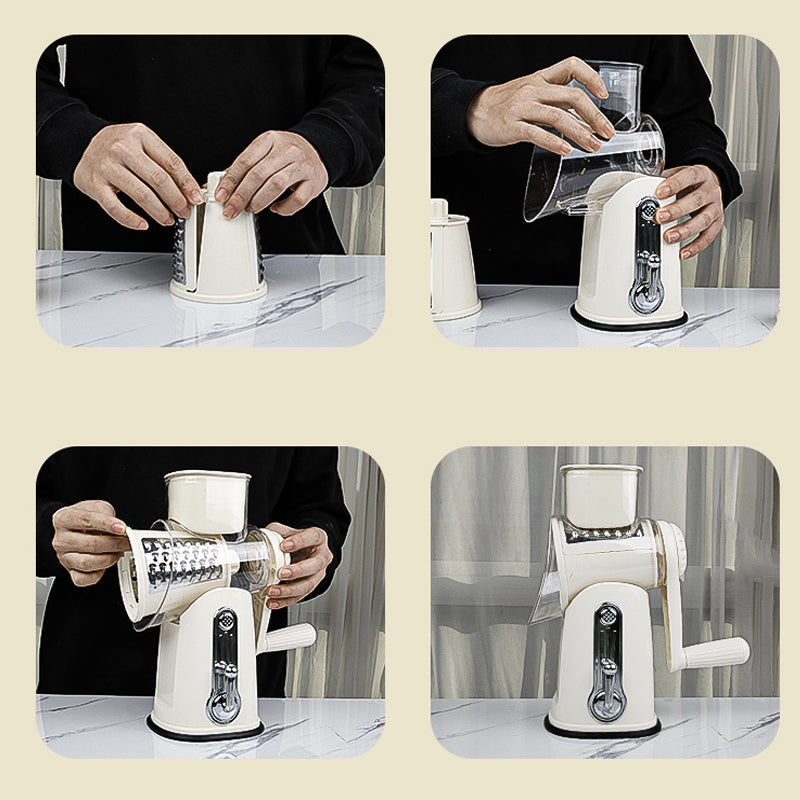 5 in 1 Vegetable Cutter Slicer, Rotary Cheese Grater | Bowlift