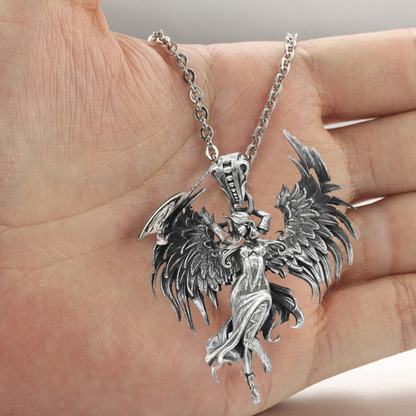 BowLift | Sterling Silver Guardian Angel Pendant Necklace