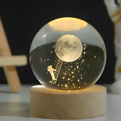 Skanto | LED Night Light with 3D Crystal Ball