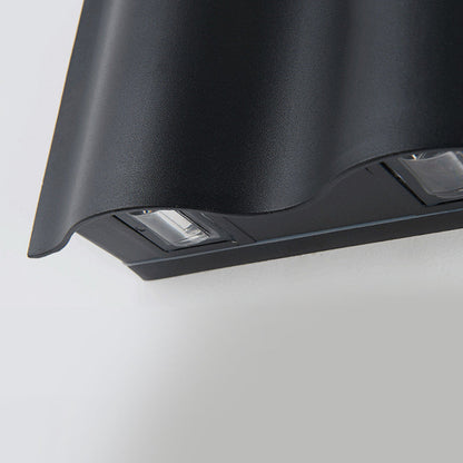 BowLift | LED Wall Light Outdoor Modern Black Sconce