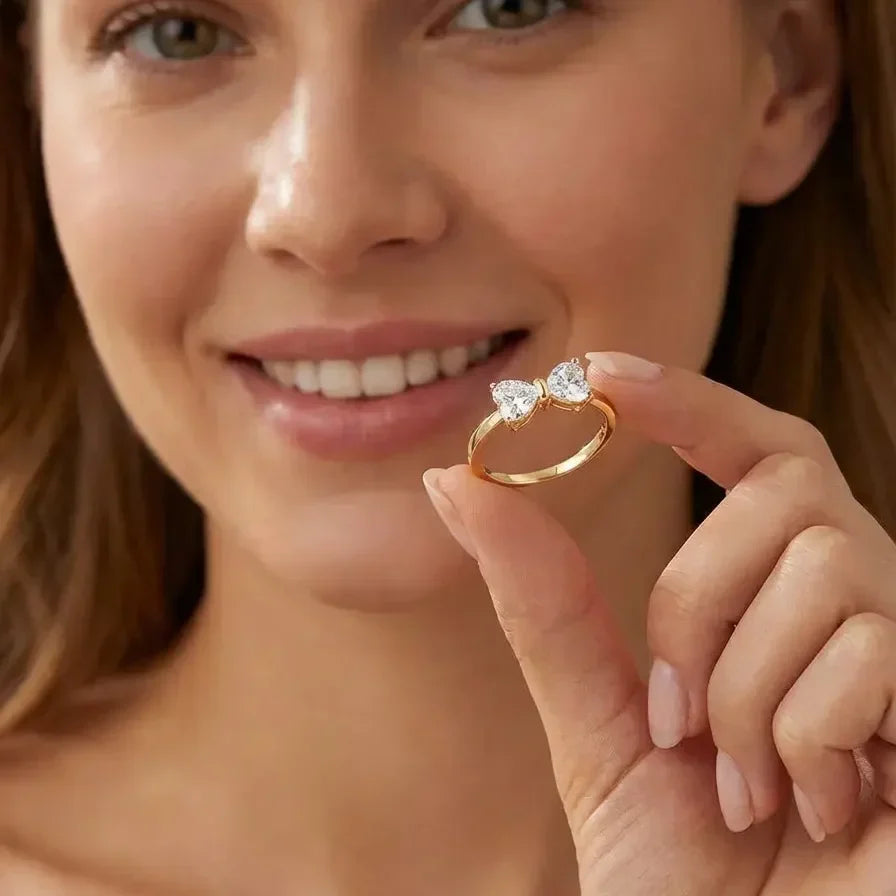 BowLift | S925 Moissanite Feminine Bow Ring
