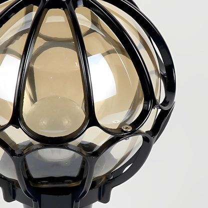 Vintage Outdoor Pier Mount Post Light with Glass Globe | Kalsten