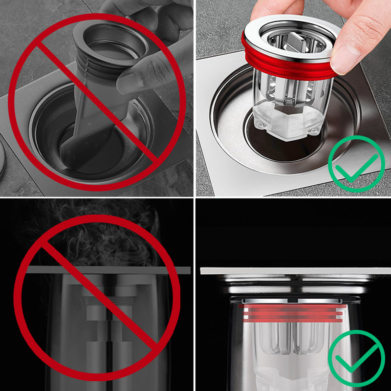 BowLift | Magnetic odor-neutralizing floor drain core