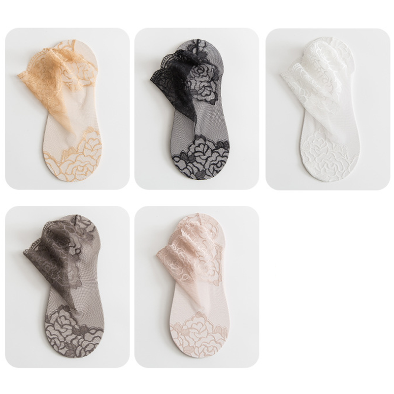 Brehn | Non-slip lace socks for women