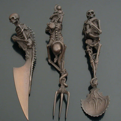 Halloween Gift Skeletal Cutlery Sets | Bowlift