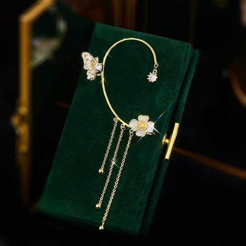 Skanto | Butterfly Flower Rem Style Zircon Earrings