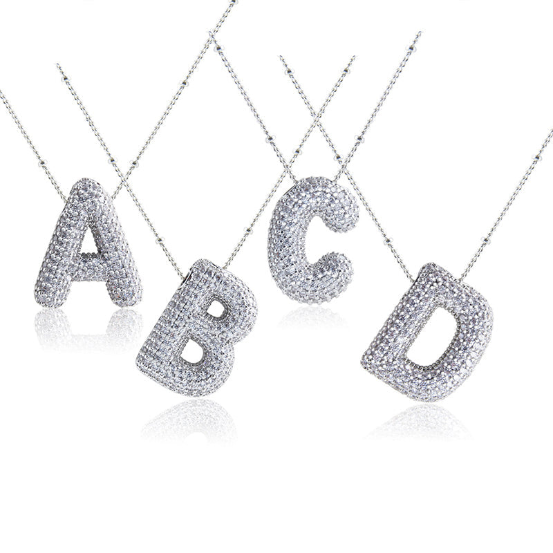 Skanto | Alphabet Diamond Pendant Necklace