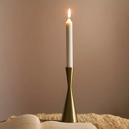 BowLift | Sleek Nordic Brass Waist Candlestick| 3pcs Set