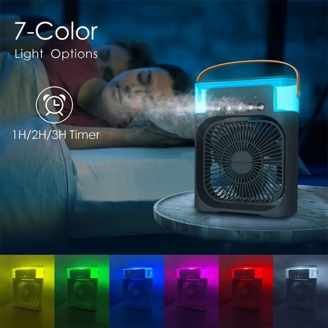 3-in-1 Air Cooler Air Humidifier | Portable, adjustable fan speeds & Ideal for Bedrooms, Offices & small rooms | Brehn