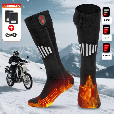 Skanto | Rechargeable USB Heated Socks with Electric Thermal Heating for Cold Weather