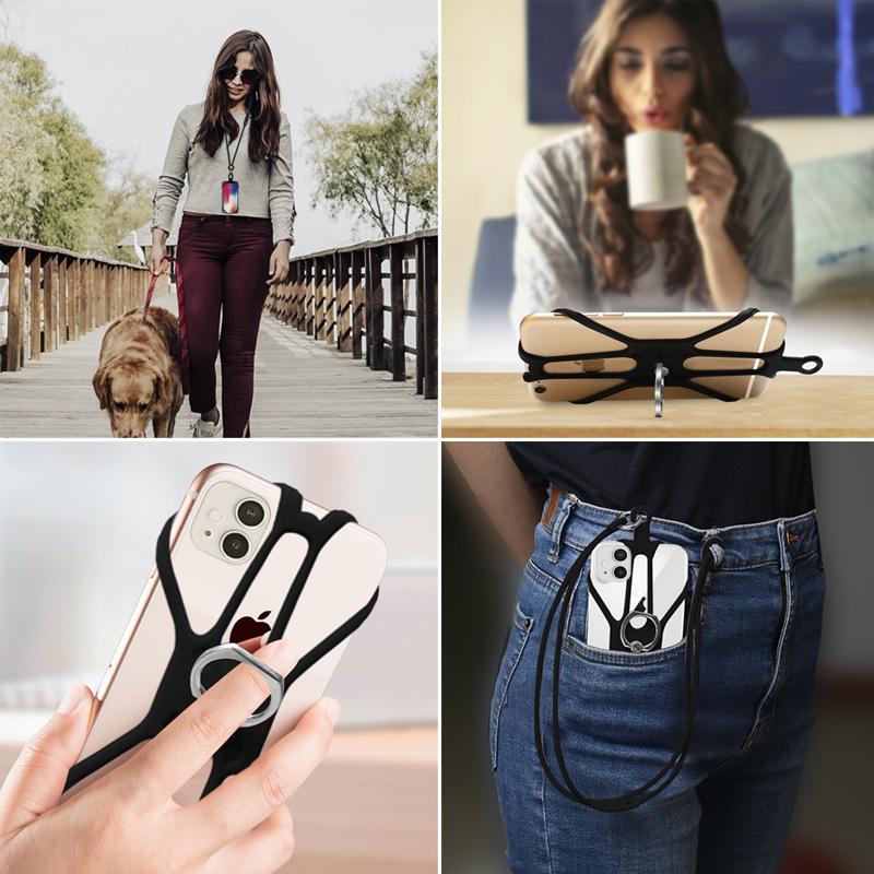 BowLift | Universal Silicone Lanyard Phone Holder