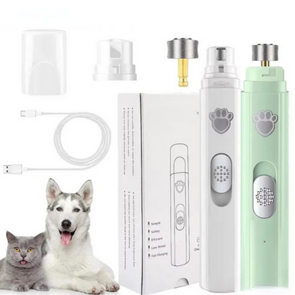 Skanto | Rechargeable Electric Dog Nail File with Polishing Wheel for Small and Large Pets