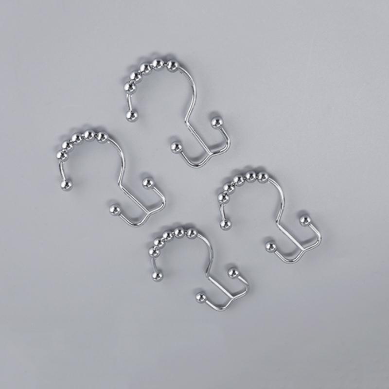 Stainless steel shower curtain hooks (12 pieces) | Bowlift