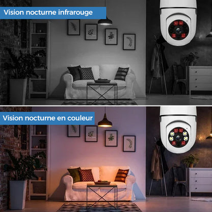 Wireless Wi-Fi Security Camera with Light Bulb | Karnz