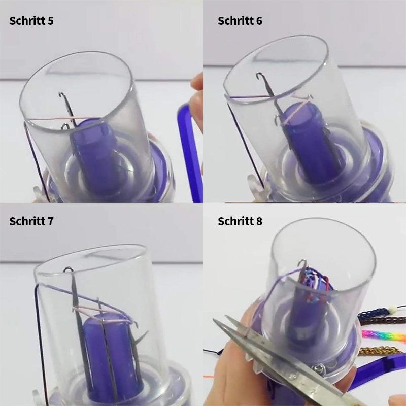 Skanto | Hand Knitting Machine Bobbin Knitters Wool Winding Machine Craft Bracelet Weaving Tool for Craft Decorating Knitted Products Home Use