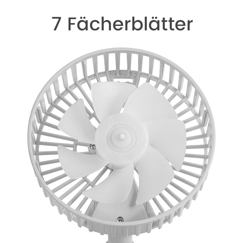 BowLift | Height-adjustable, rechargeable telescopic stand fan