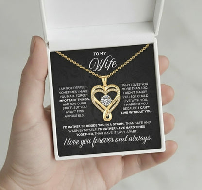 BowLift | ForeverLove | For My Wife I Will Always Love You Necklace Gift