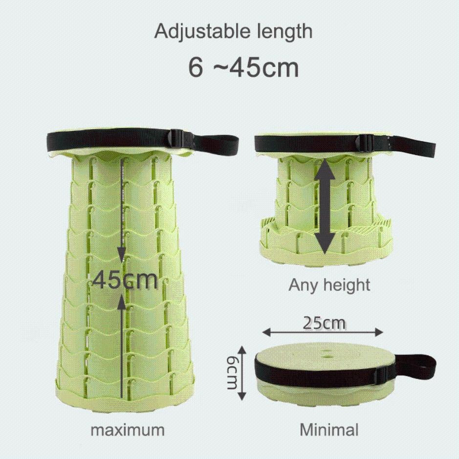Portable extendable folding stool | Karnz