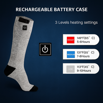 Skanto | Electric Heated Circulation Cold Weather Winter Socks