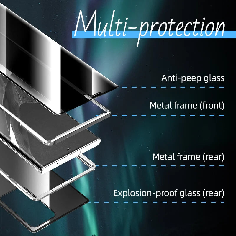 Sandsberg | Magnetic Samsung Glass Case | Double-Sided Tempered Glass