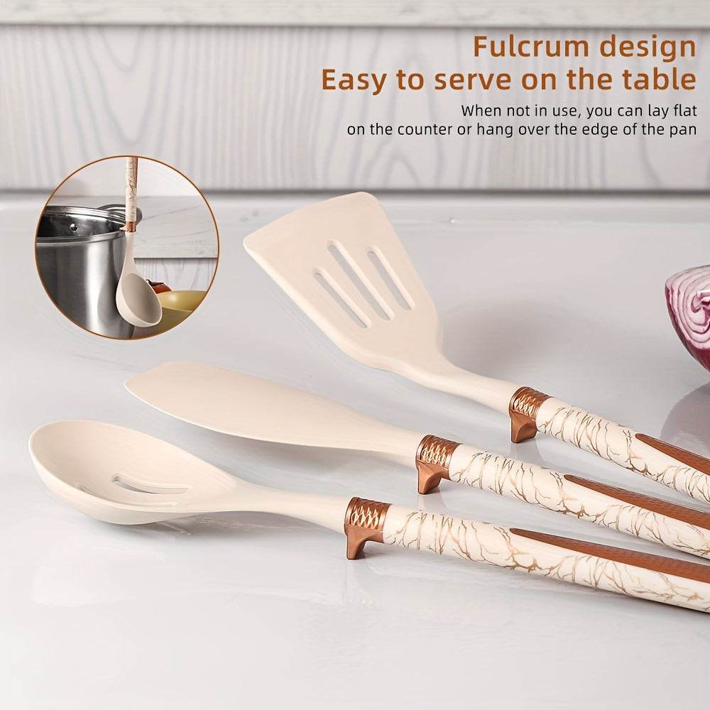 Skanto | Cooking - Kitchen Joy with the Elegant Silicone Kitchen Utensil Set