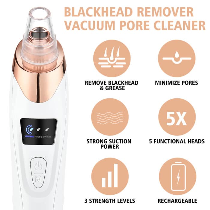 Skanto | Nano Electric Vacuum Blackhead Remover — Unleash Your Radiant, Clear Skin Without Pain or Stress