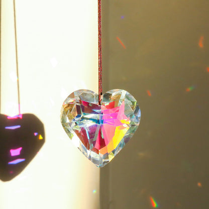 Skanto | Hanging Heart Sun Catcher Prism Craft Projects