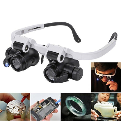 BowLift | Magnifying  Glass with Led Light Eyewear Observation Lens