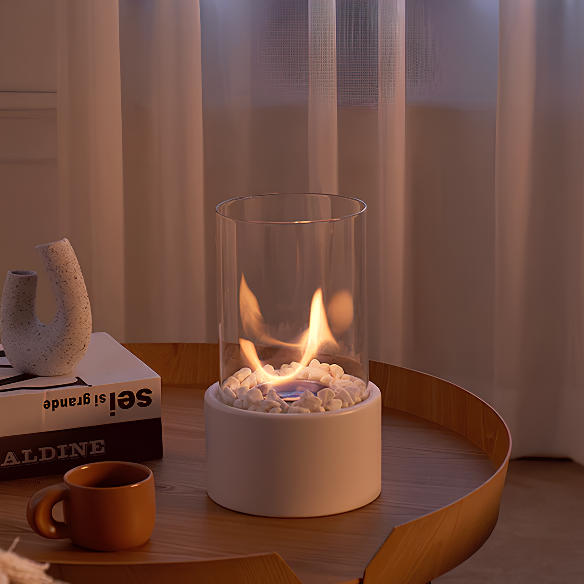 Classic oil lamp with open flame - Lumora | Karnz