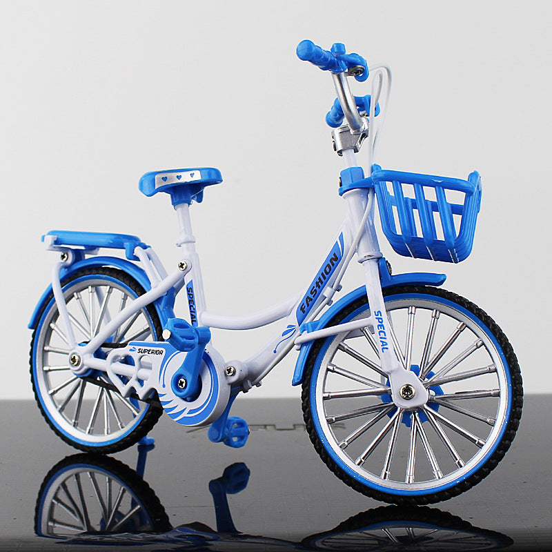 Full-scale bicycle model for self-assembly