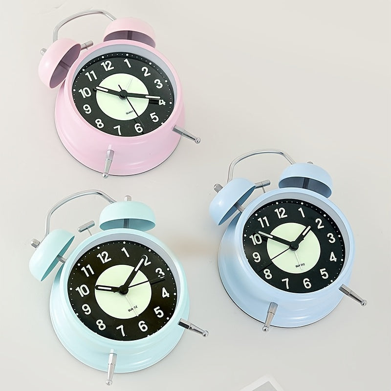 Skanto | LuminousTime - Elegant Metal Alarm Clock with Gentle Lighting for Peaceful Mornings and Evenings