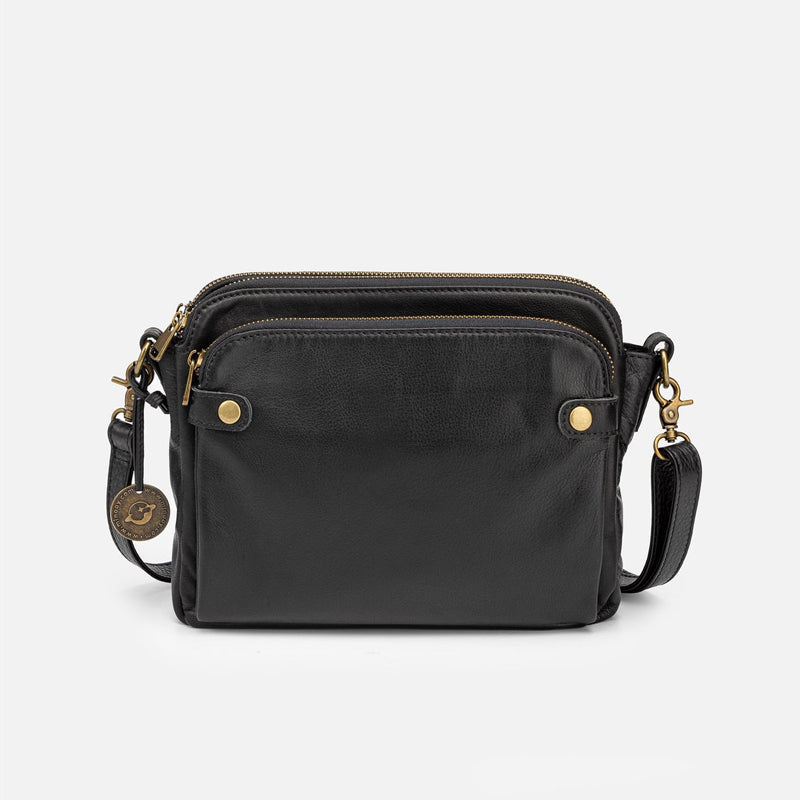 Skanto | Three-layer leather crossover shoulder and clutch bag