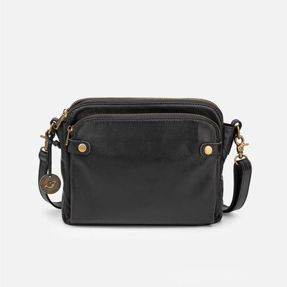 Skanto | Three-layer leather crossover shoulder and clutch bag