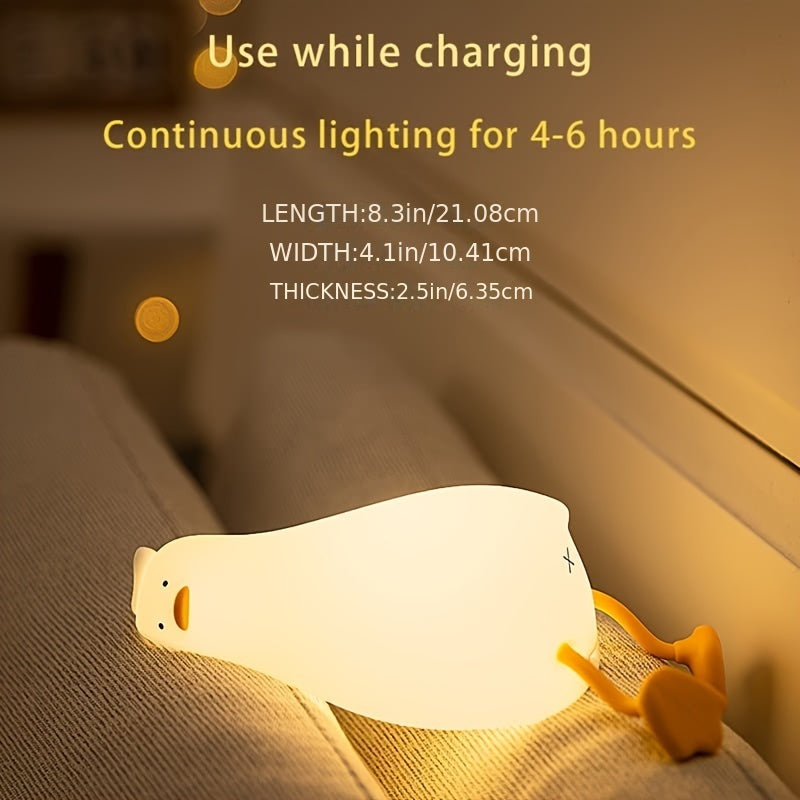 Skanto | Sleeping Duck Lamp - Rechargeable Dimmable Silicone Night Light
