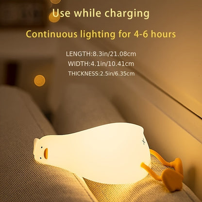 Skanto | Sleeping Duck Lamp - Rechargeable Dimmable Silicone Night Light