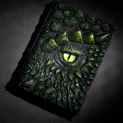 Skanto | Dragon Eye 3D Printed Journal - Handmade Resin Engraved Notebook