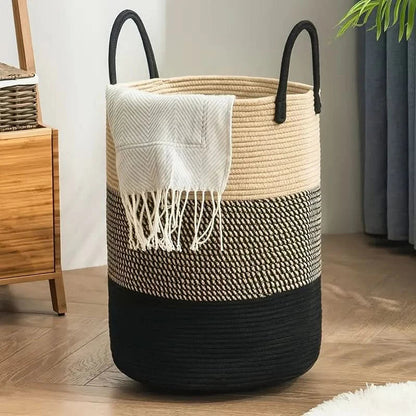 Skanto | WeaveBasket - Robust Laundry Storage Made from Woven Rope