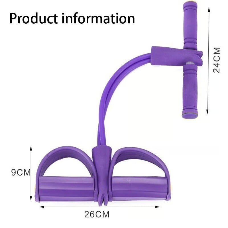 BowLift | 21 Fitness Resistance Bands-4 Tube Pedal Ankle Puller