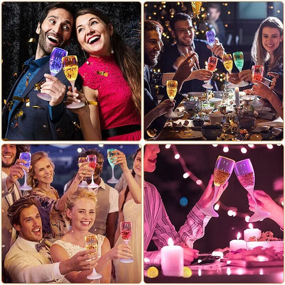 GlowSip - LED-lit wine glass set (6 pieces) Bowlift