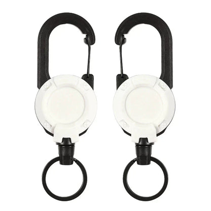 Outdoor Automatic Expandable Wire Rope Luya Theft Protection Tactical Keychain | Bowlift