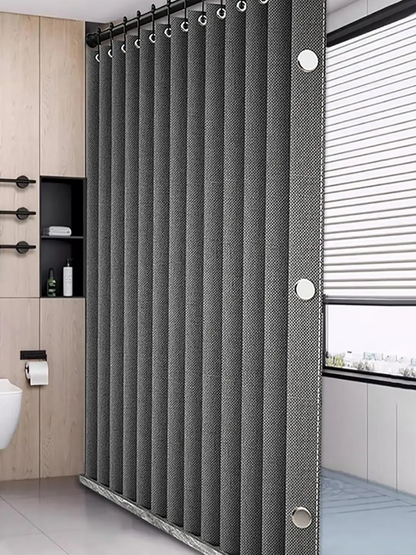 MagnaFold Foldable Shower Curtain with Magnets Bowlift