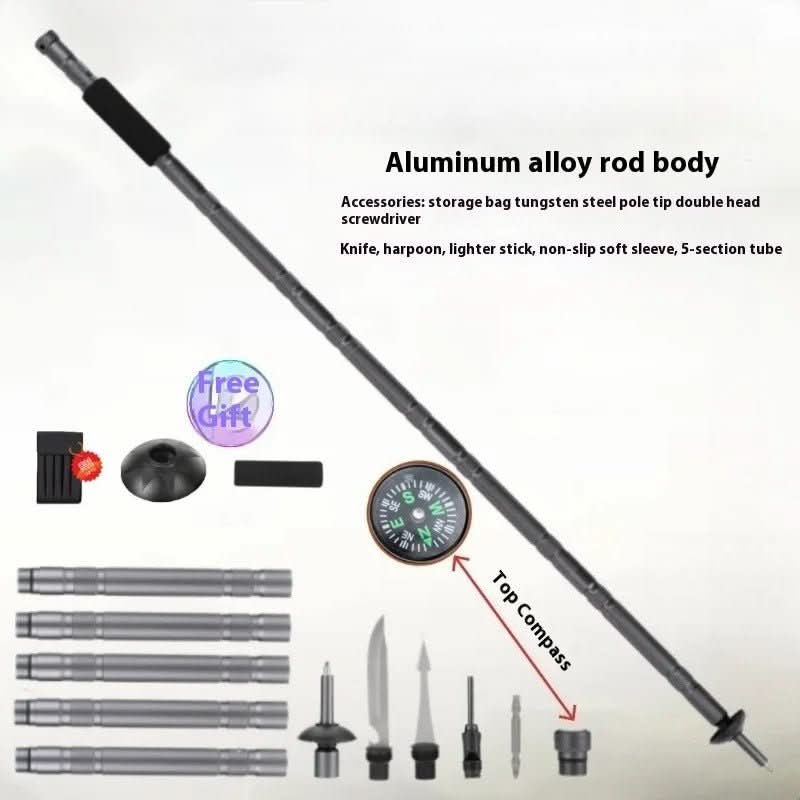 BowLift | Tactical hiking pole with multi-tool function for outdoor & emergencies