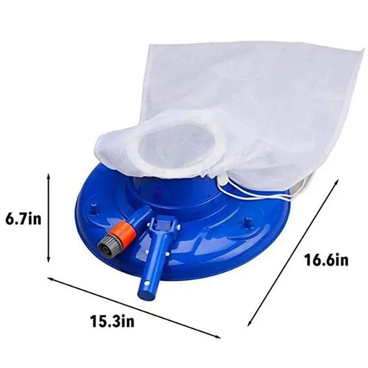 Sandsberg | Pool Leaf Vacuum, large Pool Leaf Suction Cleaner for in-ground and above-ground swimming pools (Blue)