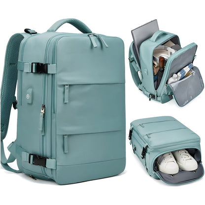 Travel backpack with USB port – Spacious compartment | Ideal for school and outdoor activities | Brehn