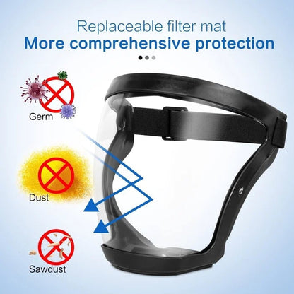 BowLift | Full Face Protection Large Transparent Face Shield