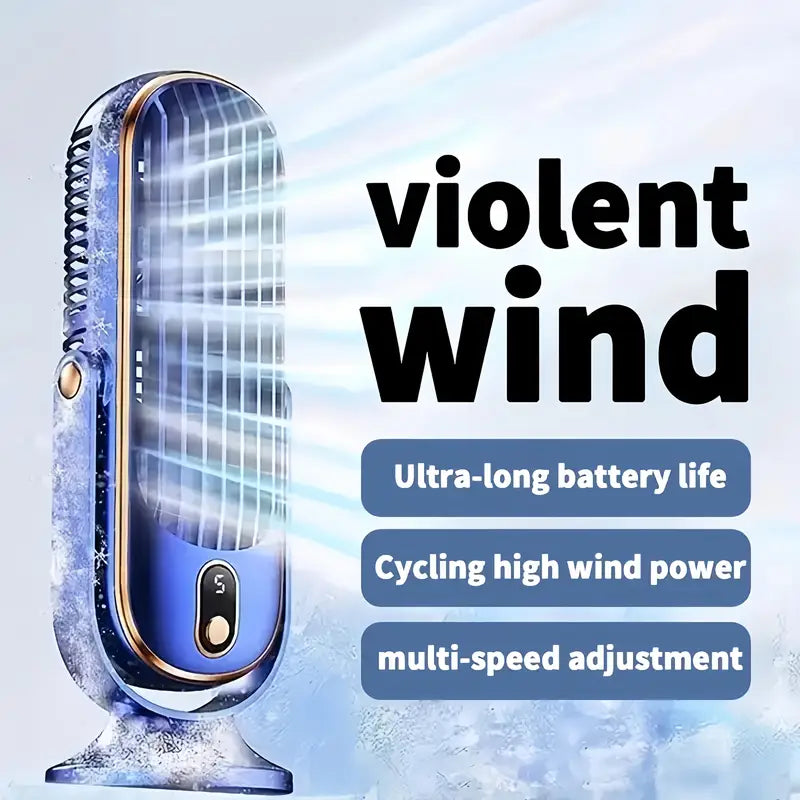 BowLift | Portable Mini Air Conditioner with USB Charging – 5 Speeds & 720° Rotation