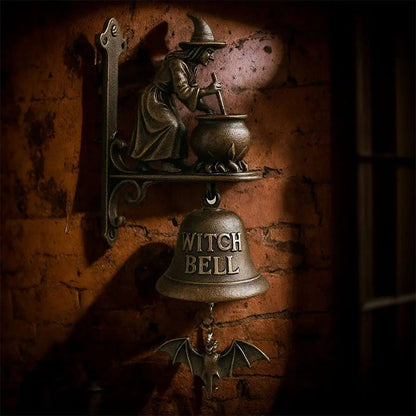 Skanto | Antique Witch Doorbell Luna – Weather-Resistant Decorative Doorbell for Indoor and Outdoor Use