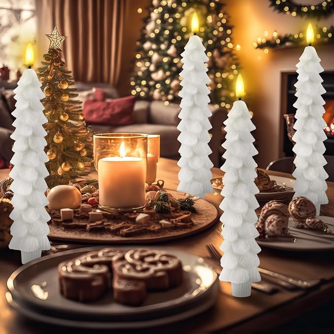 Skanto | Flameless LED Candles with Remote Control – Realistic 3D Flame Model LumaGlow