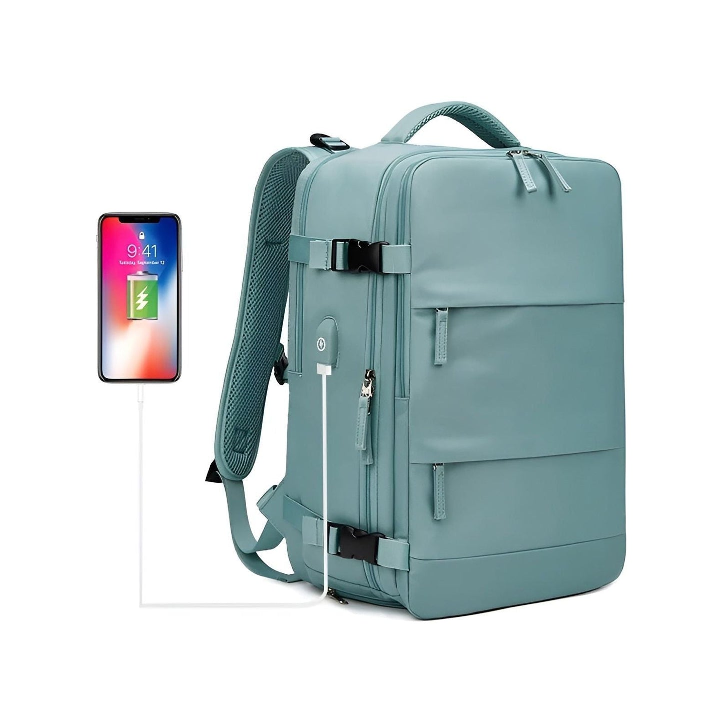 Travel backpack with USB port – Spacious compartment | Ideal for school and outdoor activities | Brehn