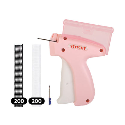 BowLift | Mini Label Gun with Storage Box - Compact Design, Fine Needle Set, Contains More Than 2000 Labels, Suitable for Clothing and Fabric Labels